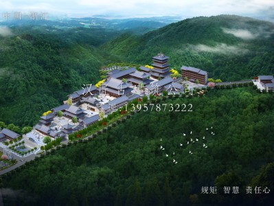 东阳长福禅寺仿唐建筑规划设计